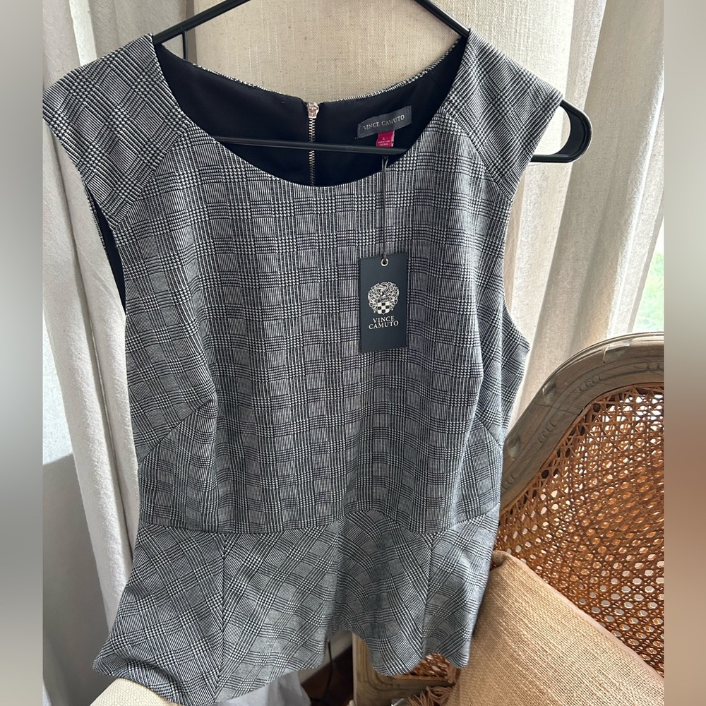 Vince Camuto Sleeveless Peplum Top
